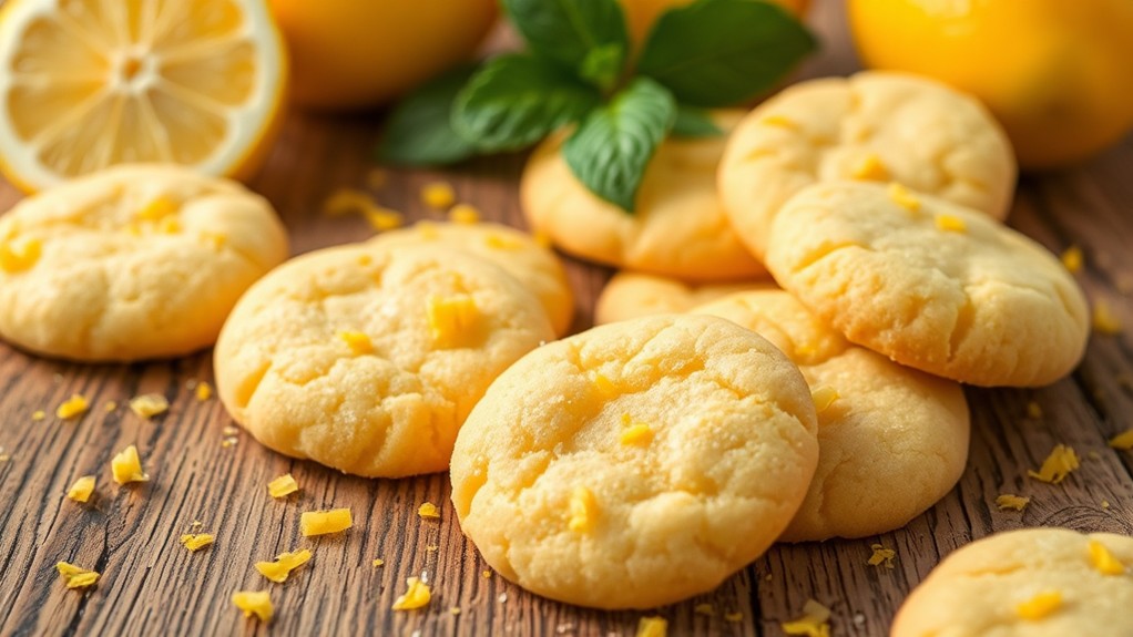 tangy chewy lemon cookies