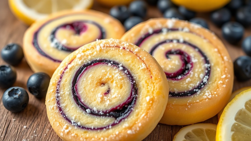 zesty blueberry lemon treats