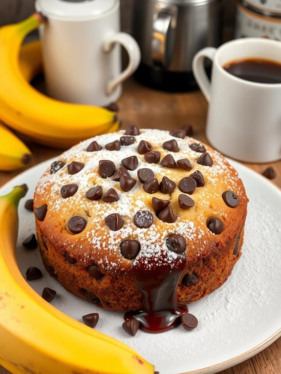 decadent banana coffee cake