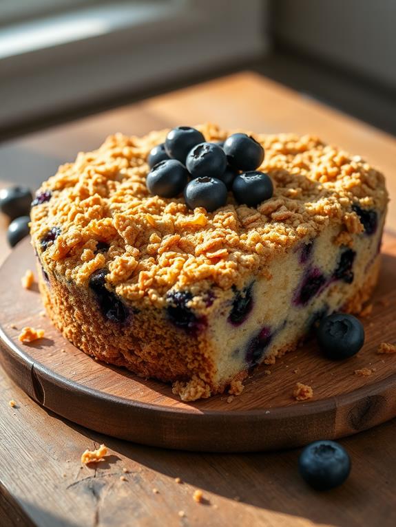 delicious blueberry crumb delight