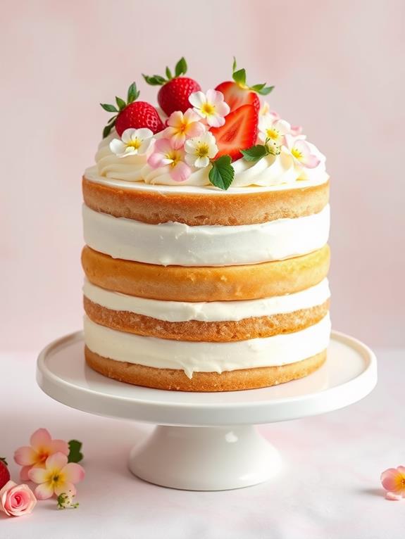 delicious classic vanilla cake