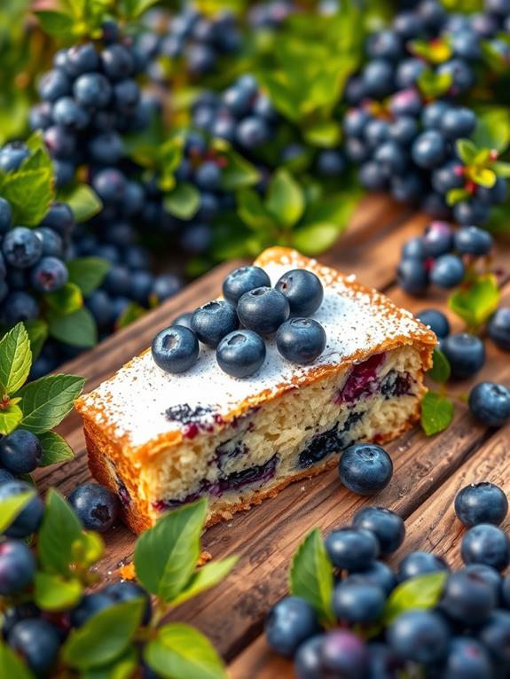 delicious gluten free blueberry cake