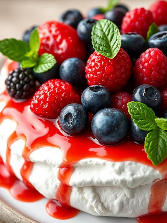 fruity meringue dessert treat