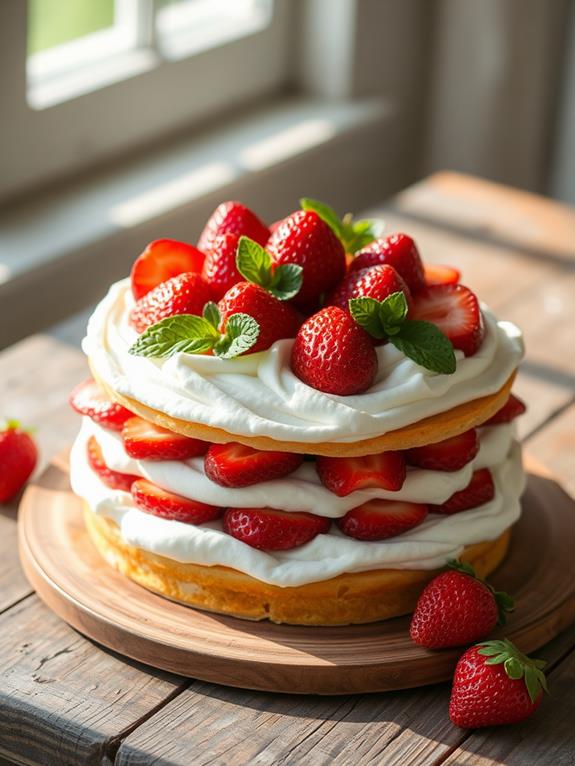 genoise strawberry shortcake delight