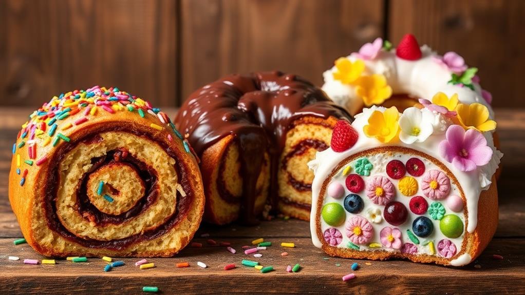 creative king cake variations