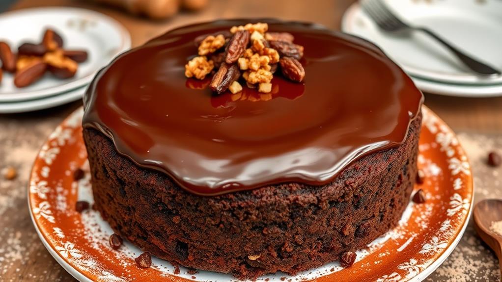 decadent chocolate date cake