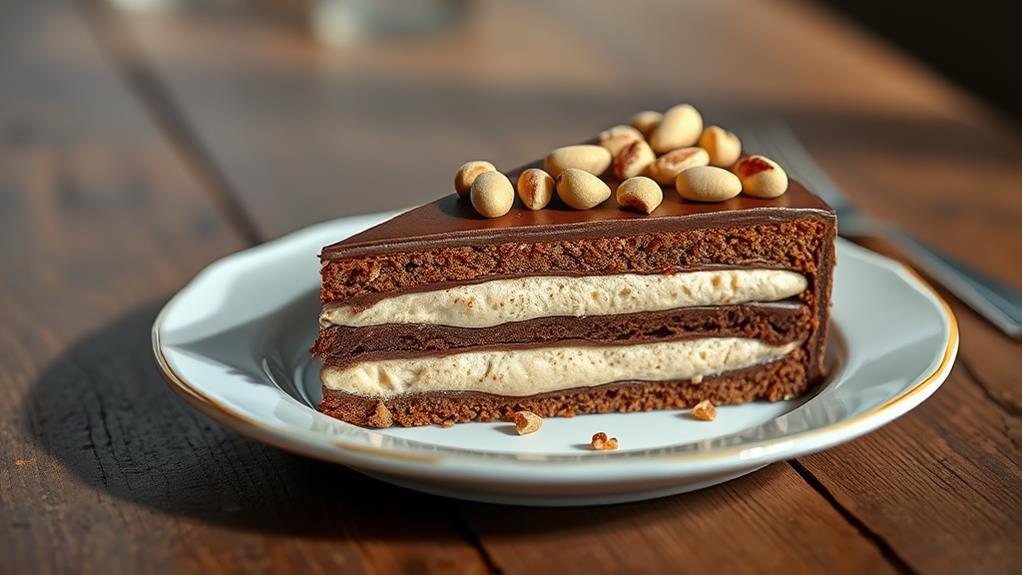 decadent chocolate hazelnut dessert