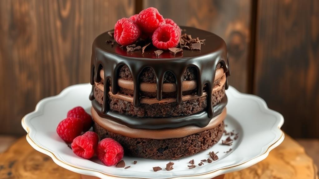 decadent chocolate layer cake