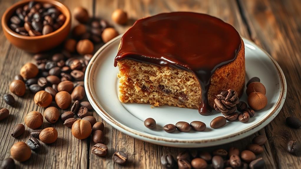 delicious hazelnut coffee cake