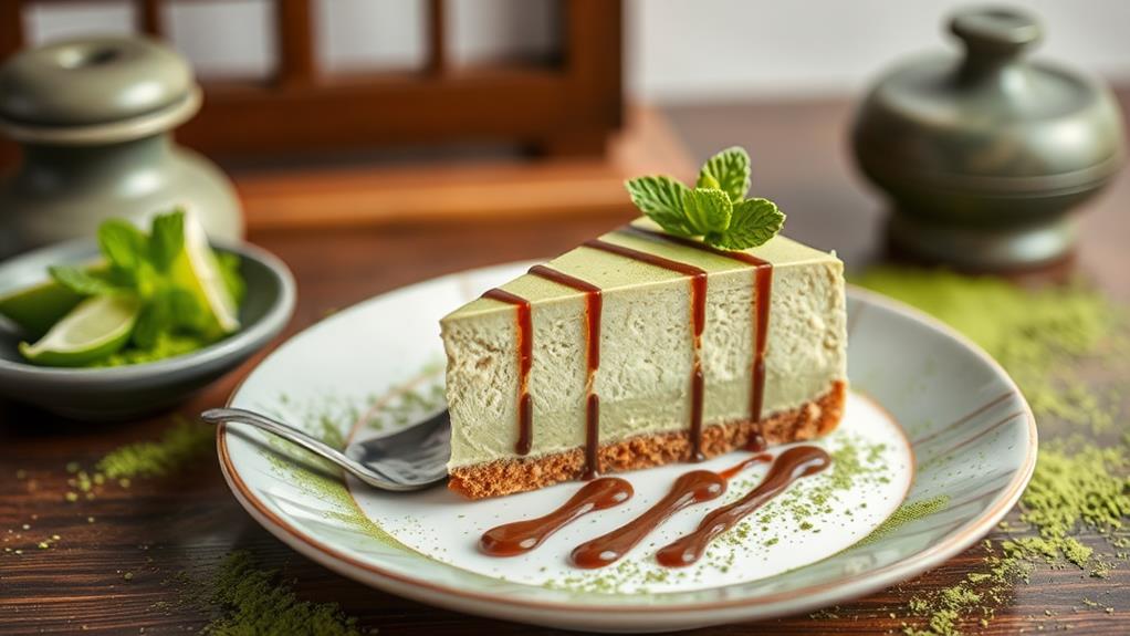 delicious matcha cheesecake delight