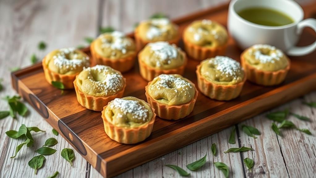 delicious matcha tea cakes