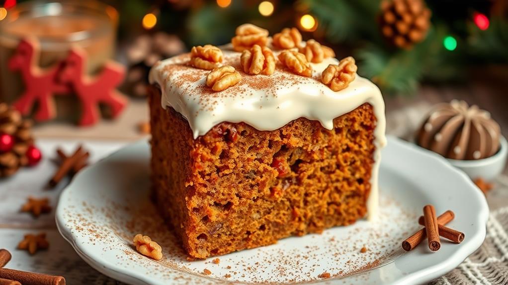 gingerbread cake with frosting